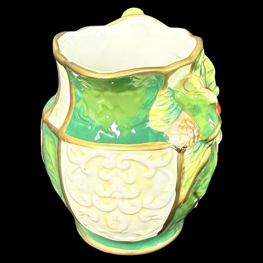 Cosmos Emerald Holiday Holly Berry Christmas Gold Entertainment‎ Teapot Set of 3